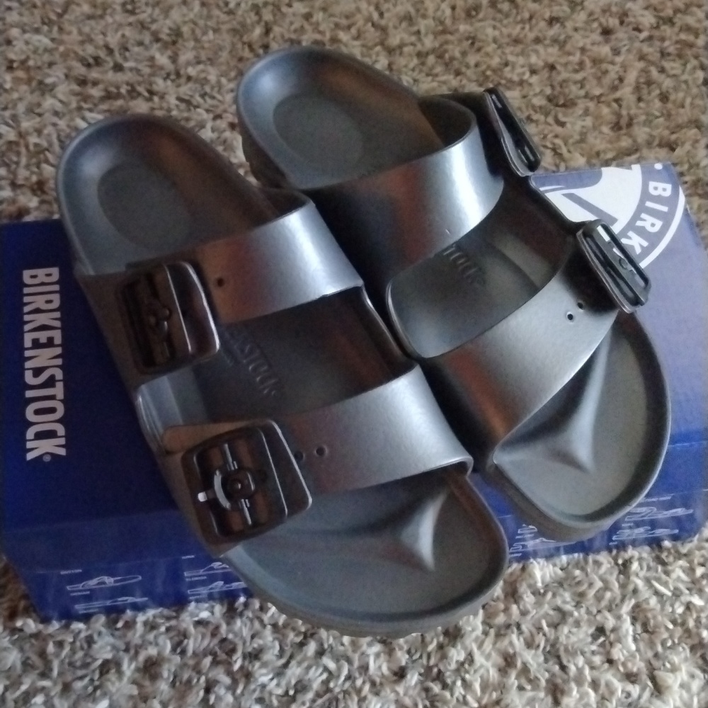 NIB Birkenstock Arizona EVA - 38 - 'Anthracite' Grey